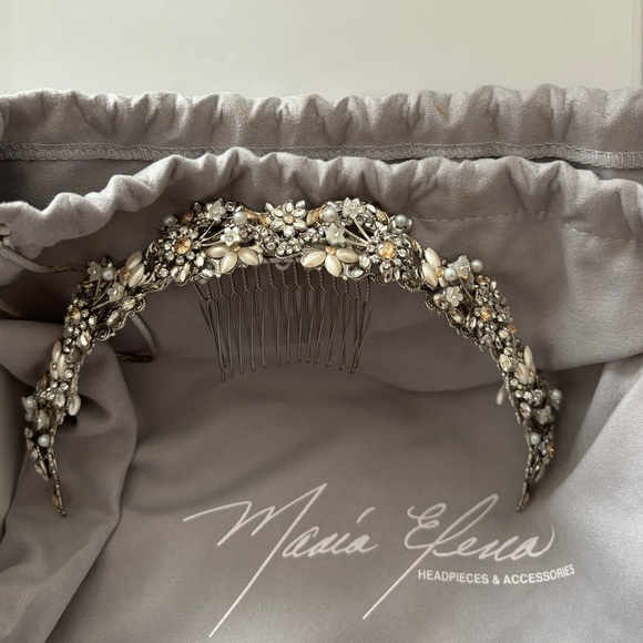 Maria Elena Custom Headpiece Crown - Picture 2 of 3